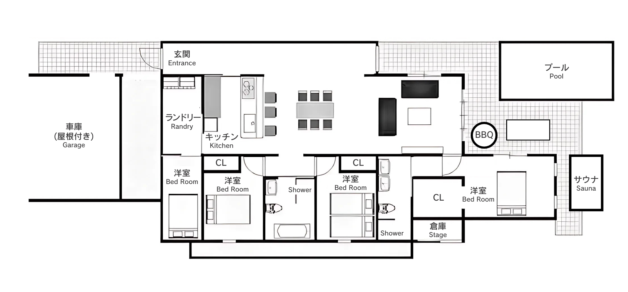 La Maison Blamche 読谷 間取り